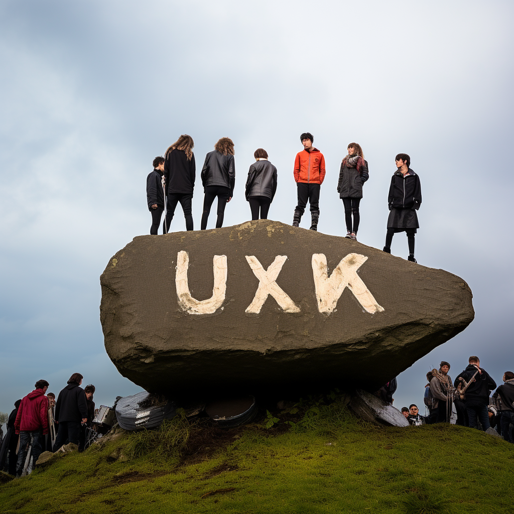 Band Young People Rock Sign UOK