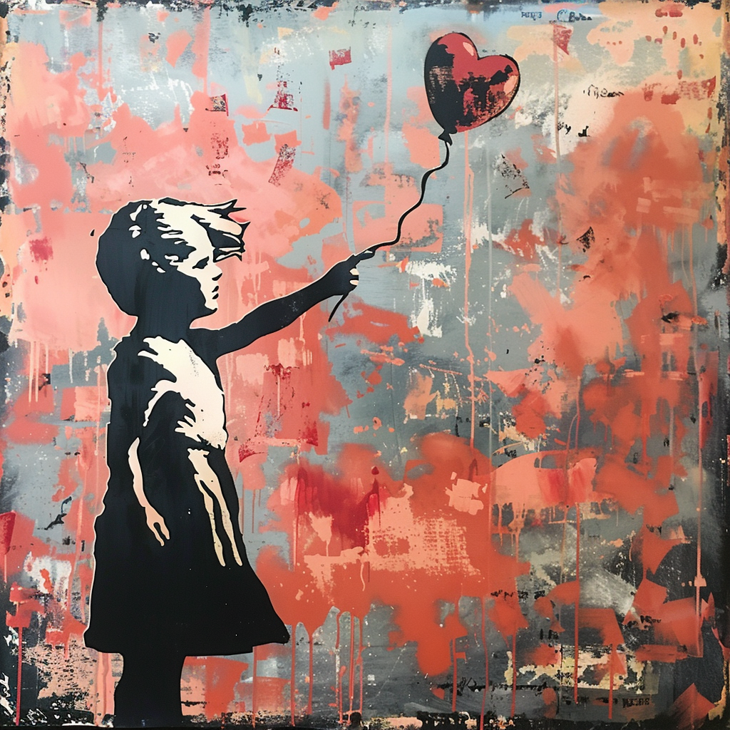 Banksy on Canvas Print Artwork