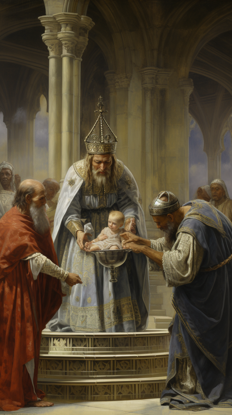 Baptism of Clovis in Reims Cathedral