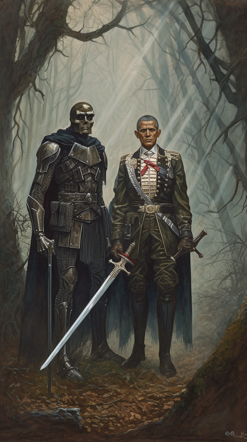 Barack Obama and Joe Biden ready to fight vampires