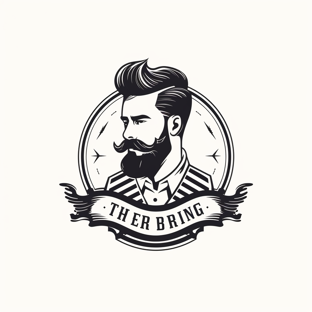 Minimalist Barber Shop Logo Design