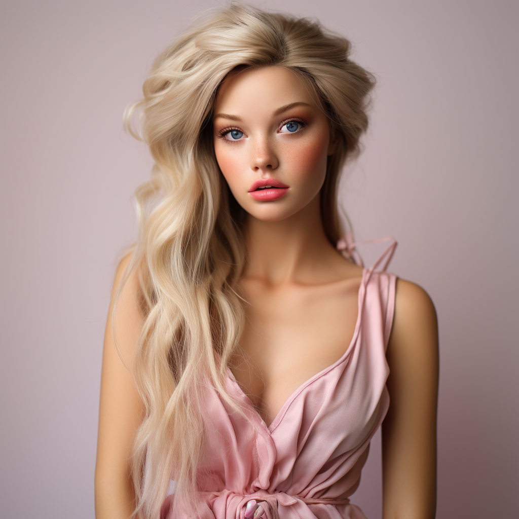 Barbie doll with realistic dimensions