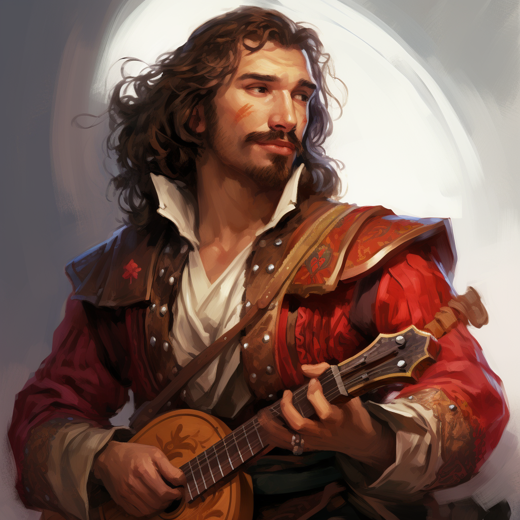 Bard Class D&D Fantasy Portrait