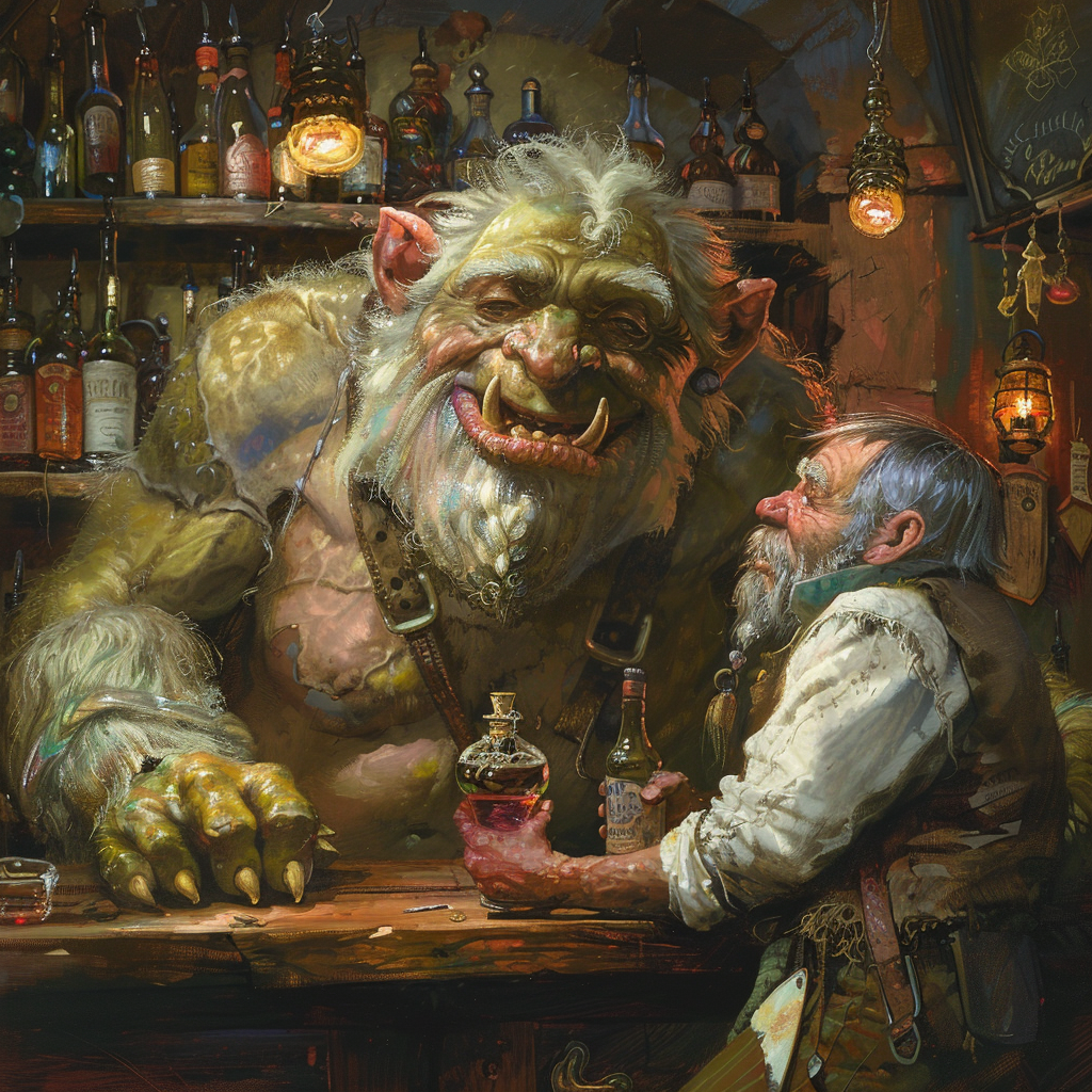 Barkeep and Troll Love Photo