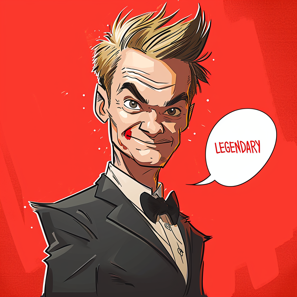 Illustration of Barney Stinson - The LEGENDARY Character