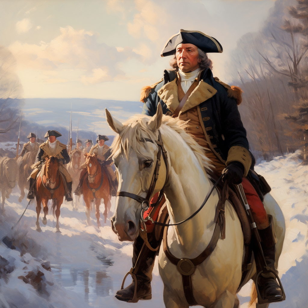 Iconic American landscape painting at Valley Forge