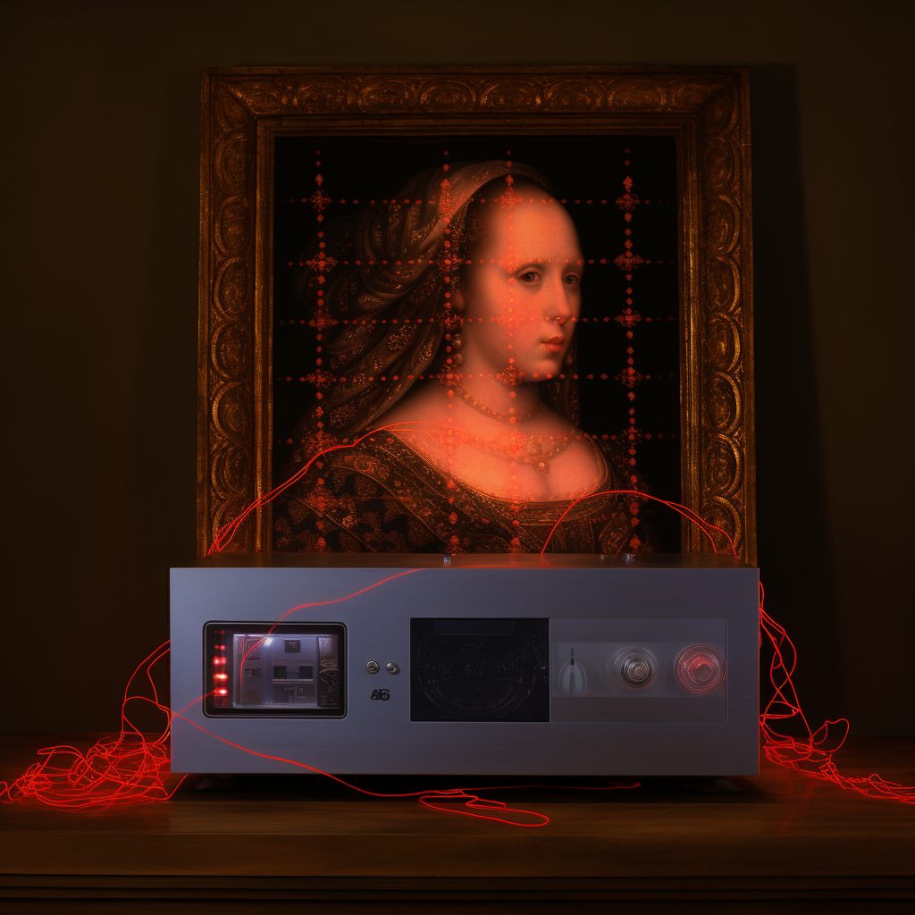 Baroque DVD Player with Red Light