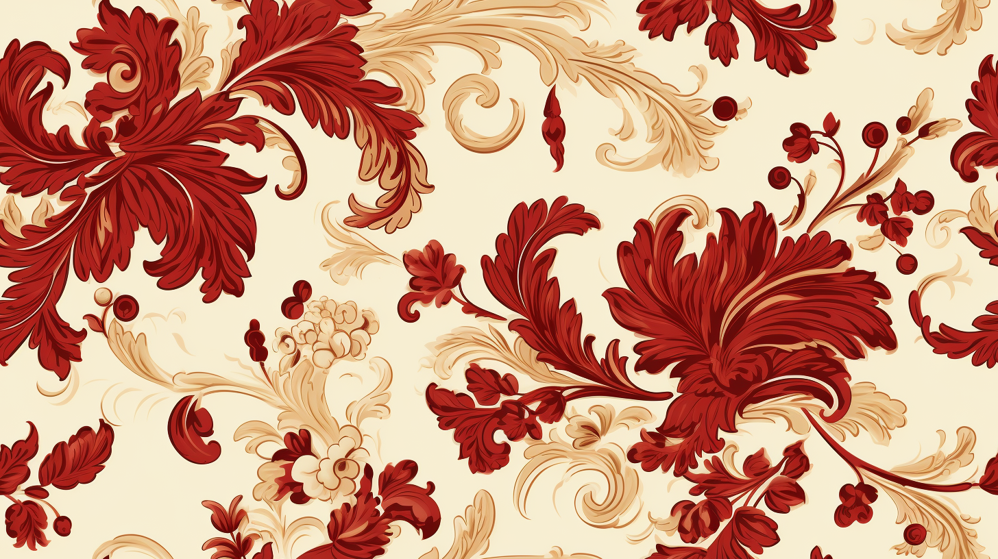 Baroque pattern tile for versatile designs