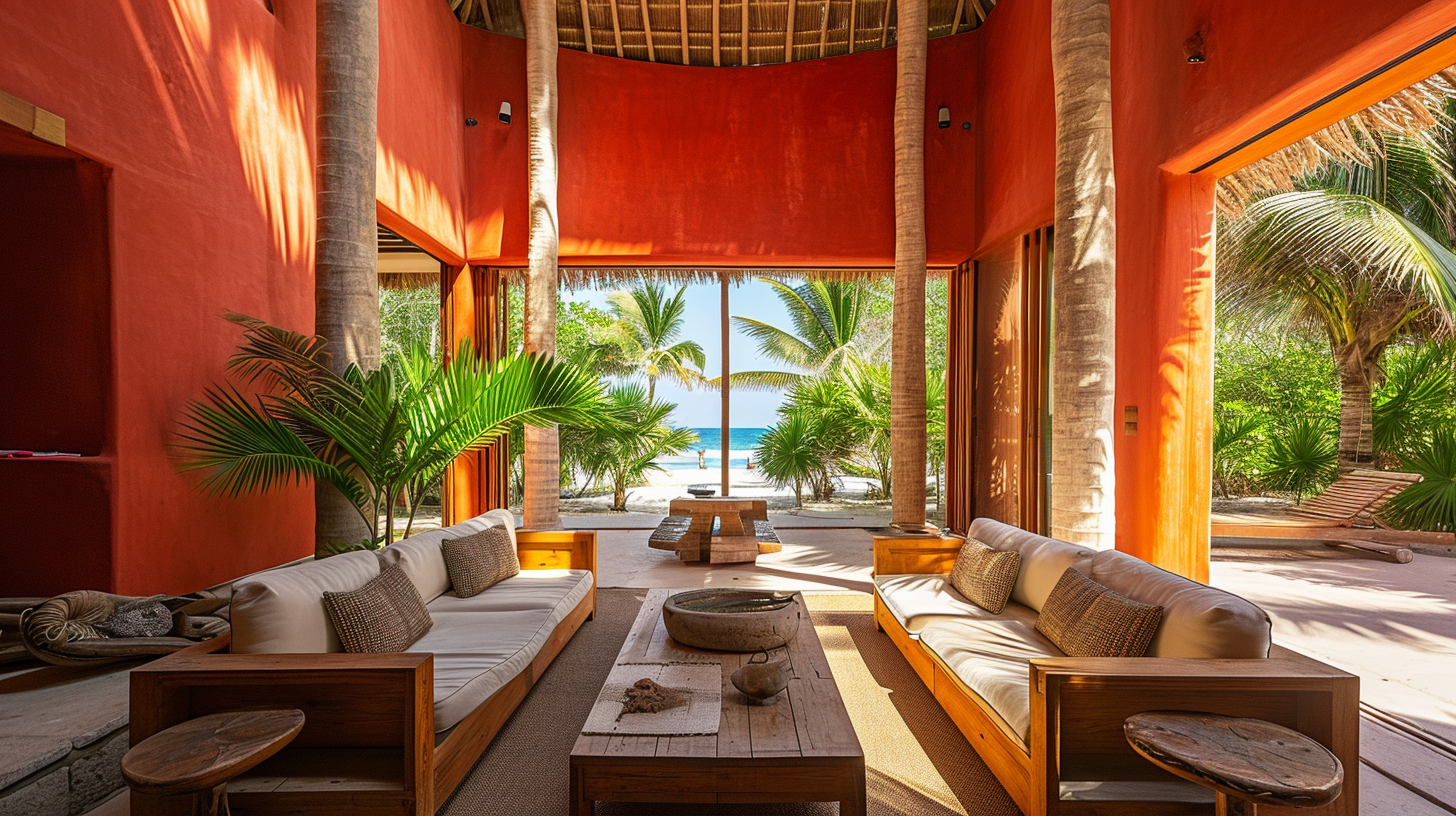 Barragan House on the Beach in Tulum