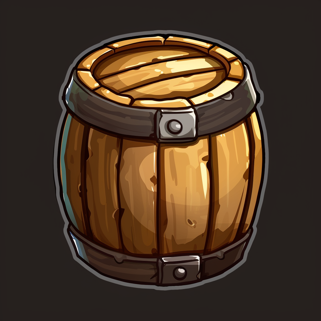 Barrel icon image flat style