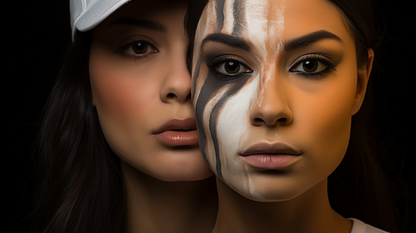 Baseball Furies face makeup image