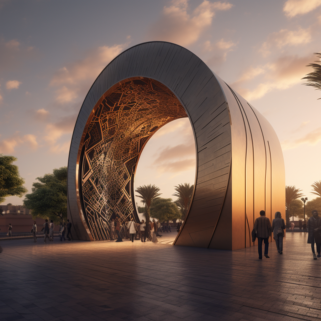 Modern Basra City Gate Design