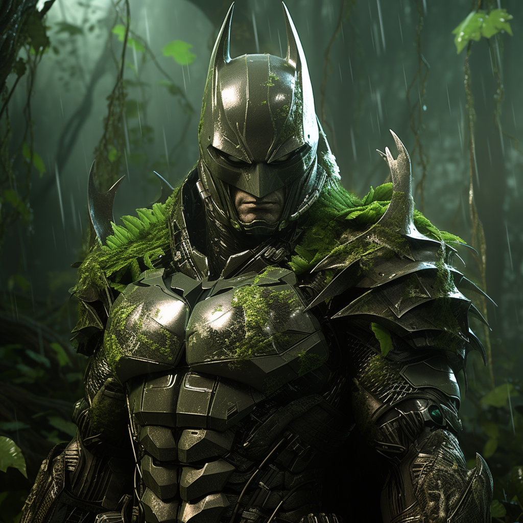 Batman in rainforest armor