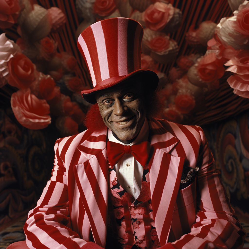 Batman Villain Candyman in Striped Suit Top Hat