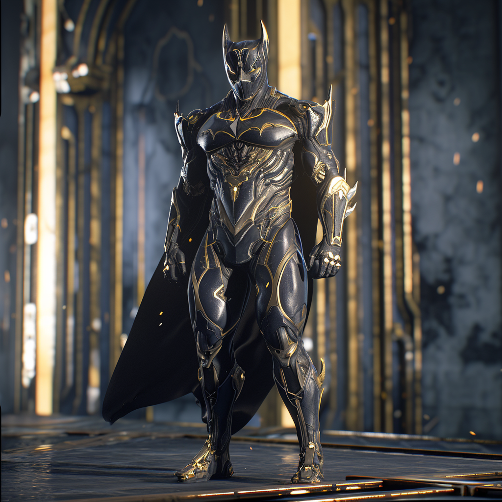 Batman in Warframe Style