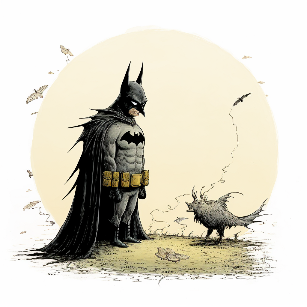 Imaginative Batman Illustration