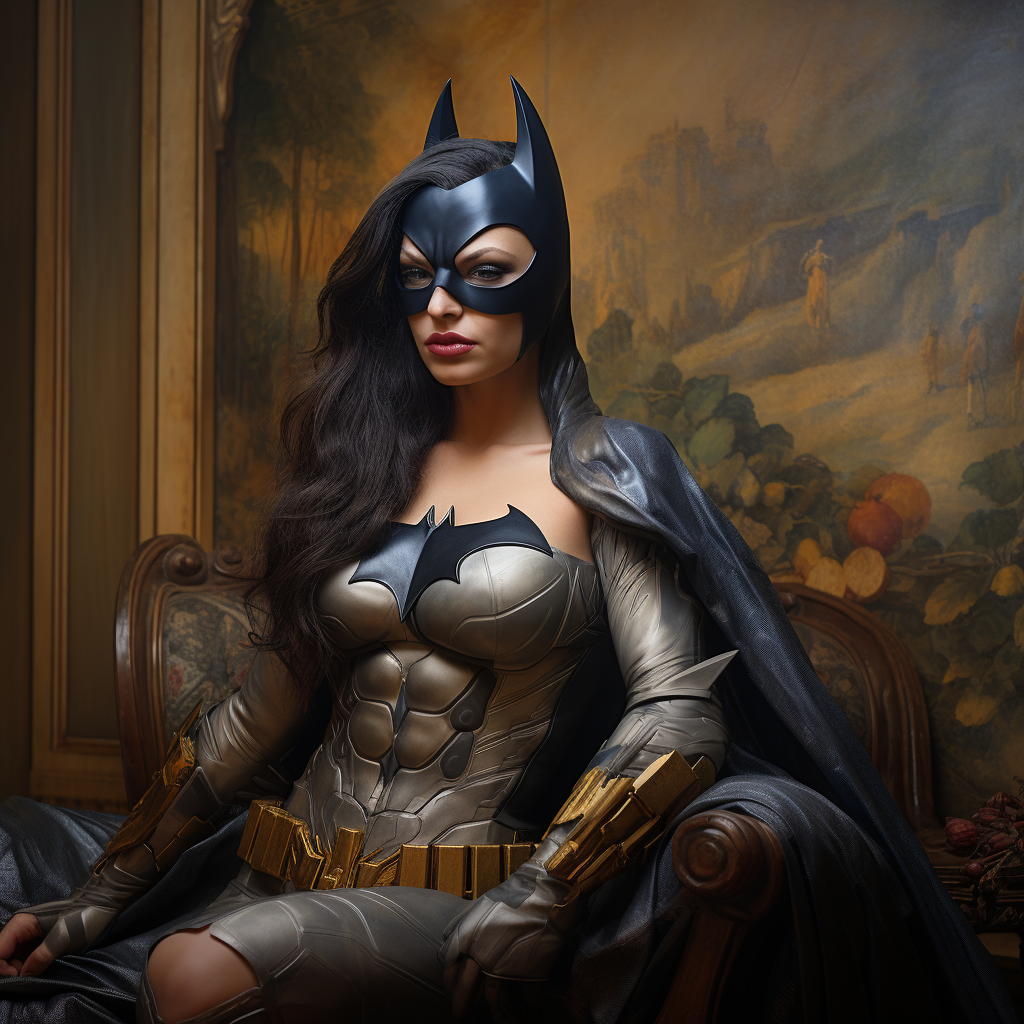 Batman in Mona Lisa Style