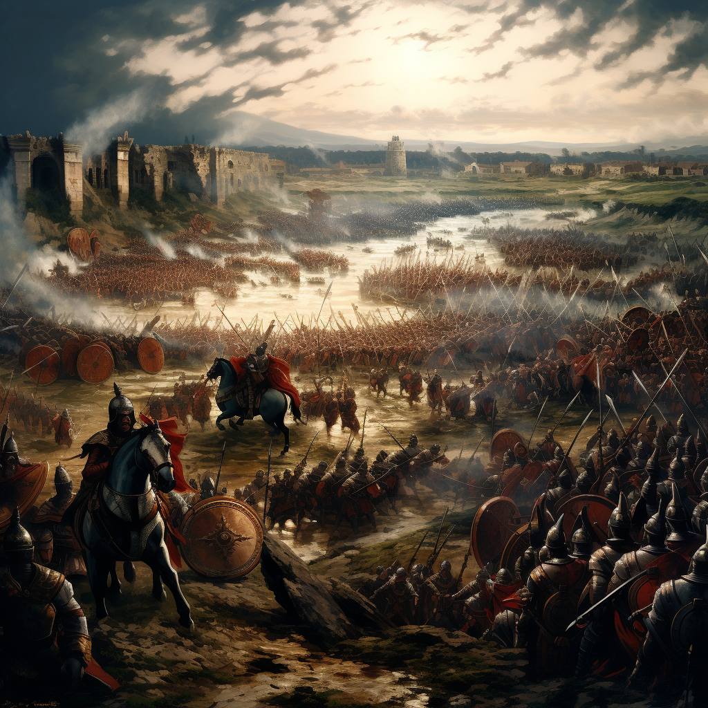 Battle of the Francs and Romans in 500 AD