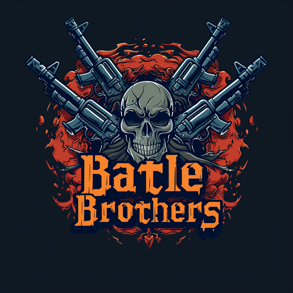 Battle Brothers Skull Guns Logo