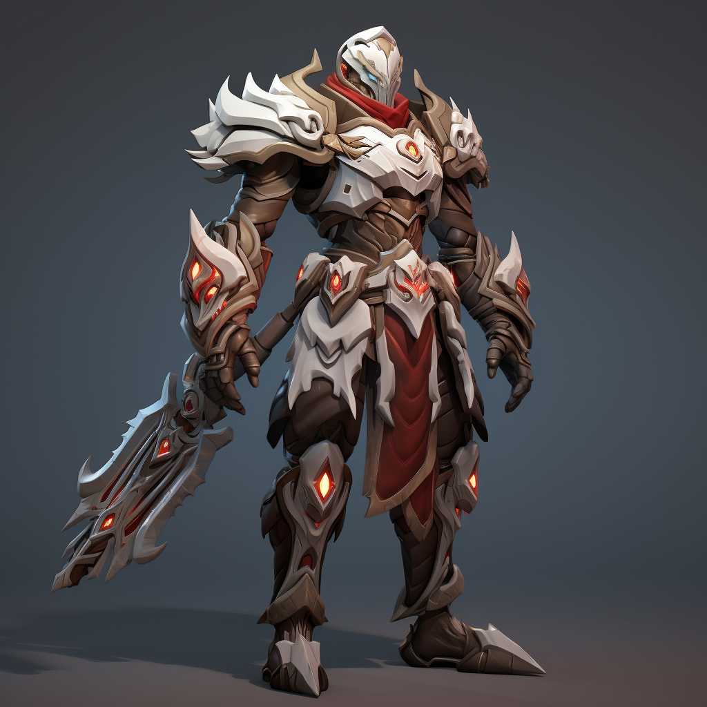 Slavic themed dark fantasy armors in Battlerite game