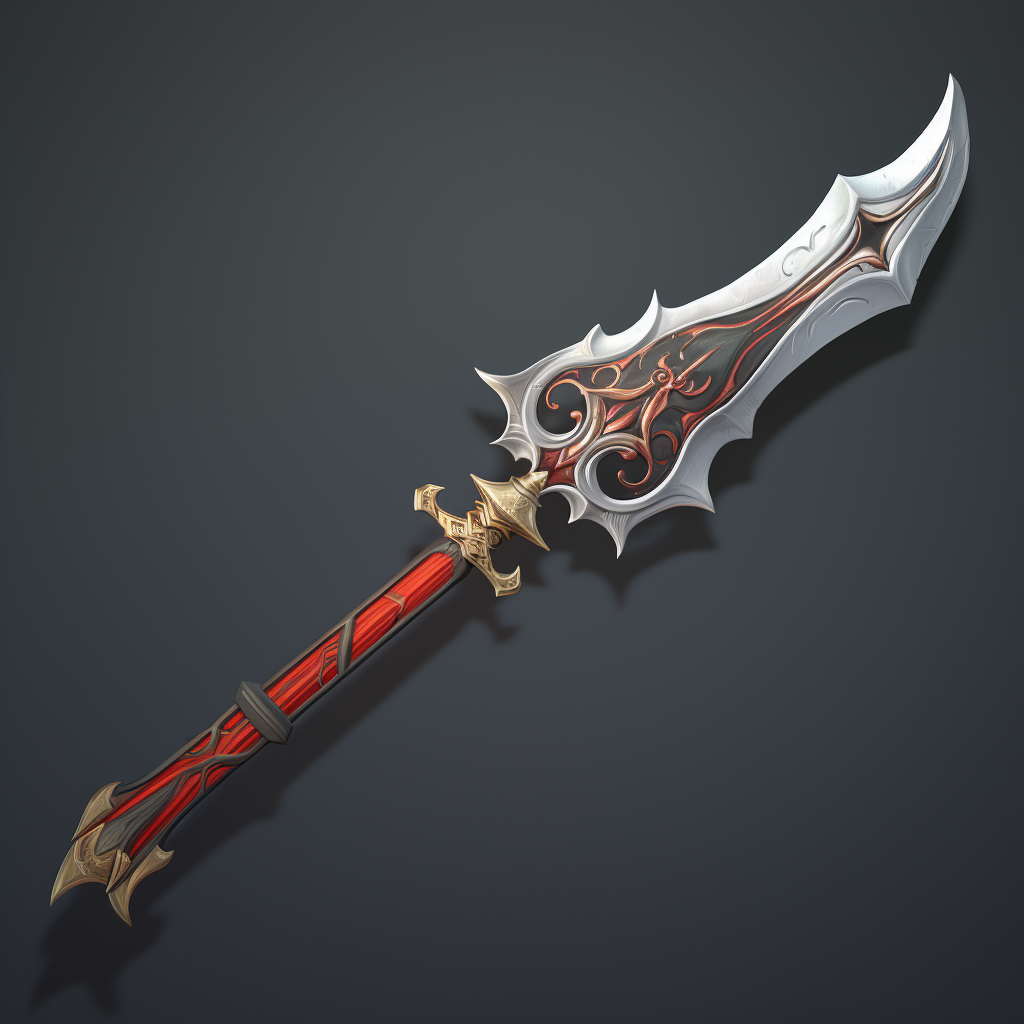 Slavic themed dark fantasy weapons in Battlerite game