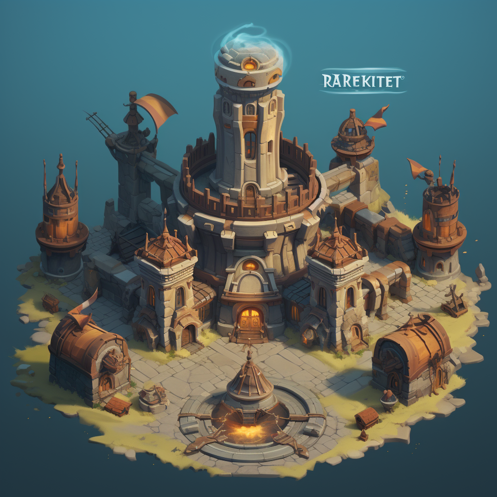 Battlerite game landscape, ancient Kiev, Slavic theme, dark fantasy