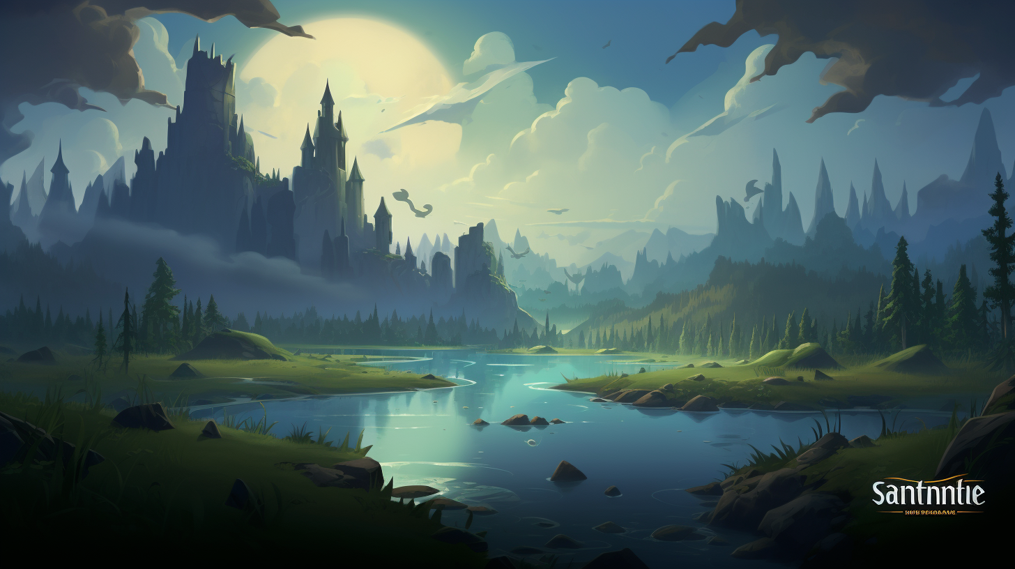 Battlerite game swamp slavic fantasy landscape