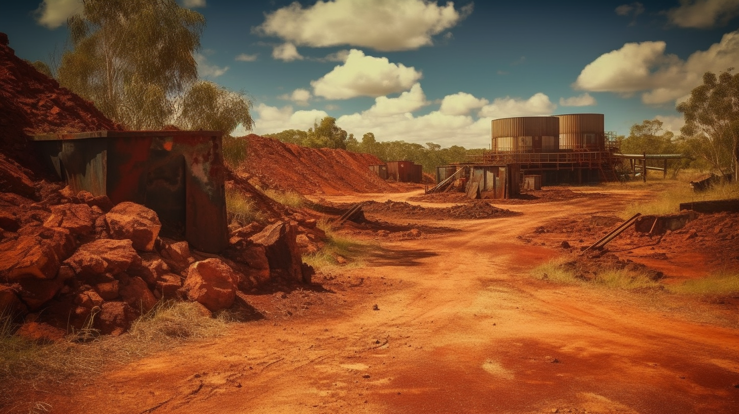 Bauxite mine in Australia