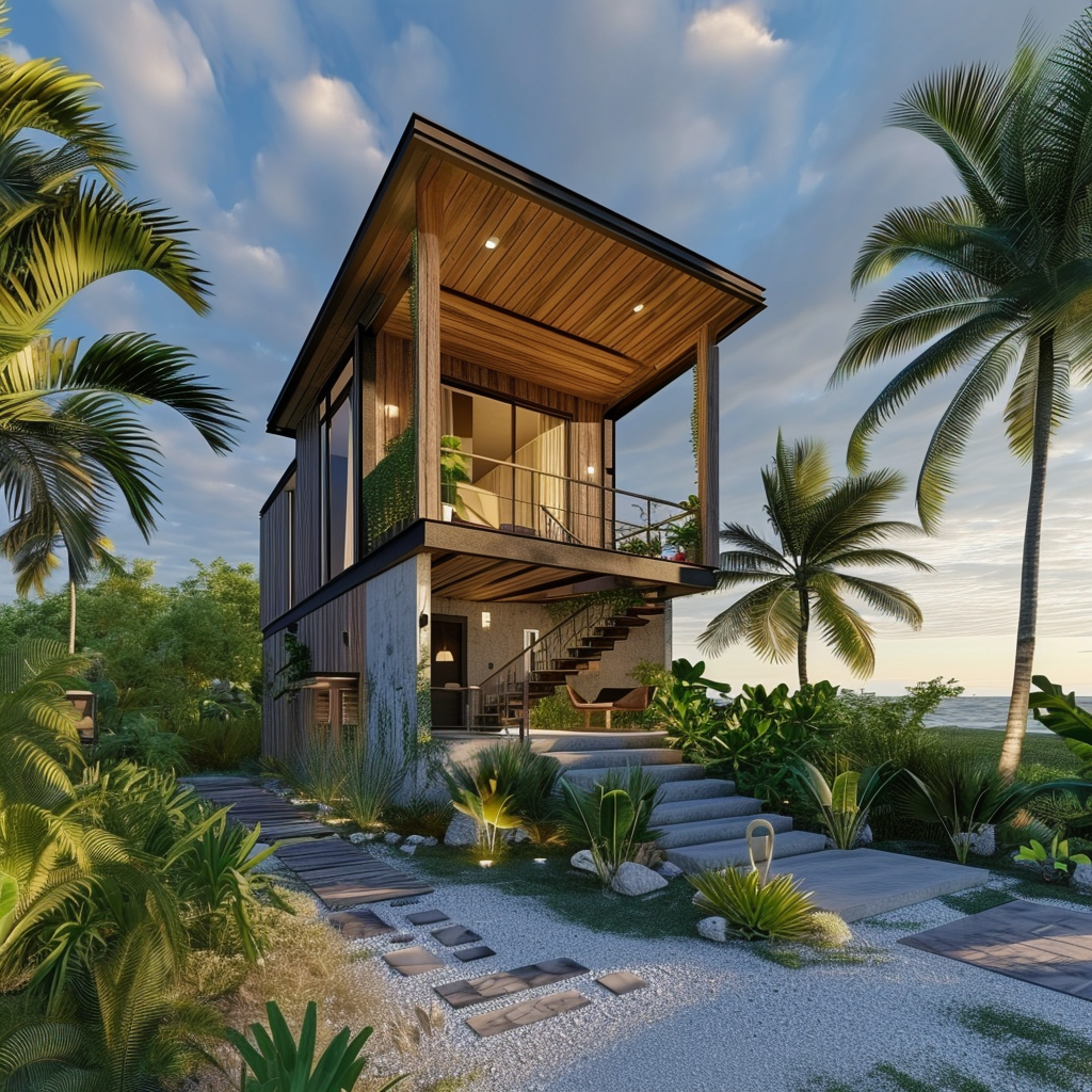 Modern beach house design