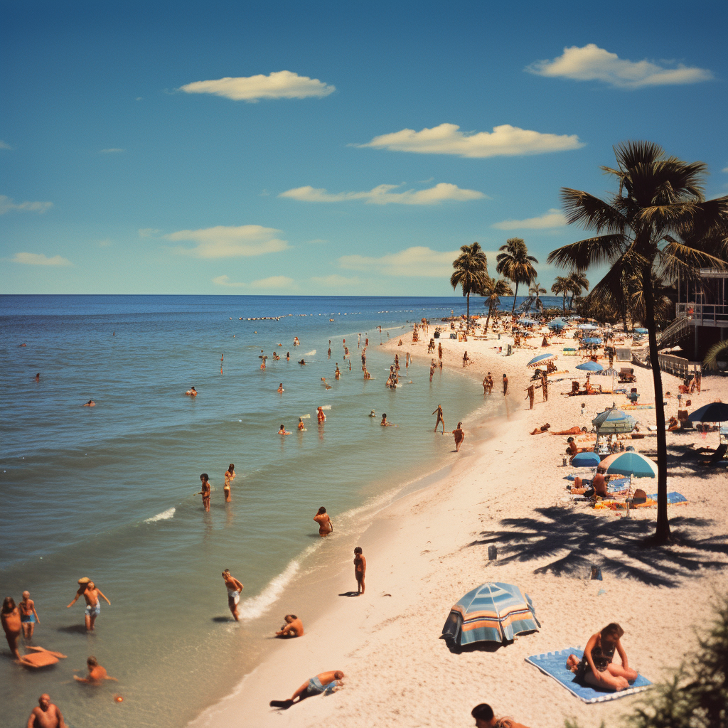 Serene beach in Palm Harbor, Florida ?️