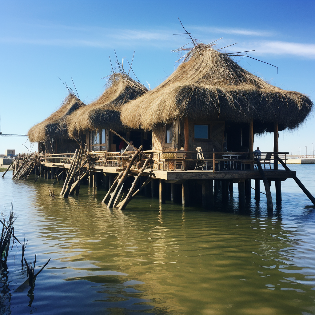 Two-story beach restaurant in San Fernando