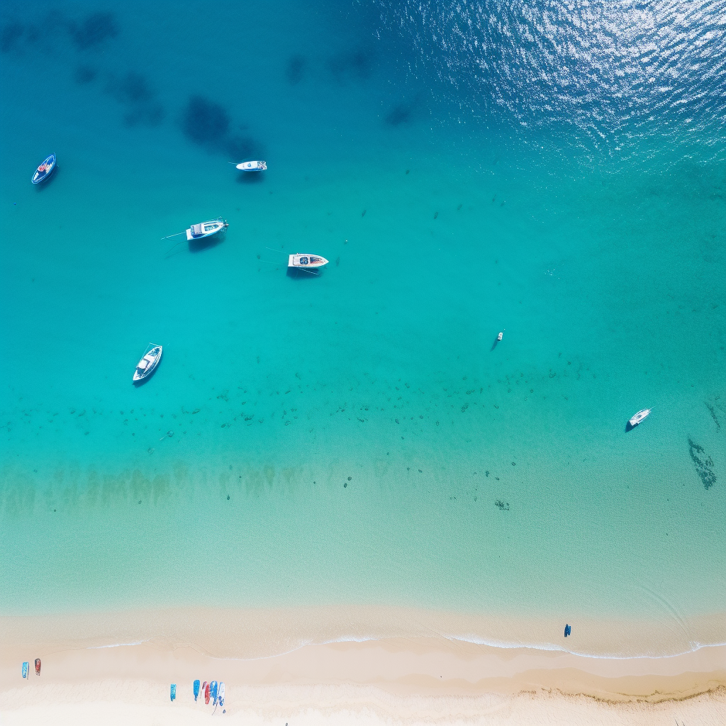 Aerial View of Sunny Beach