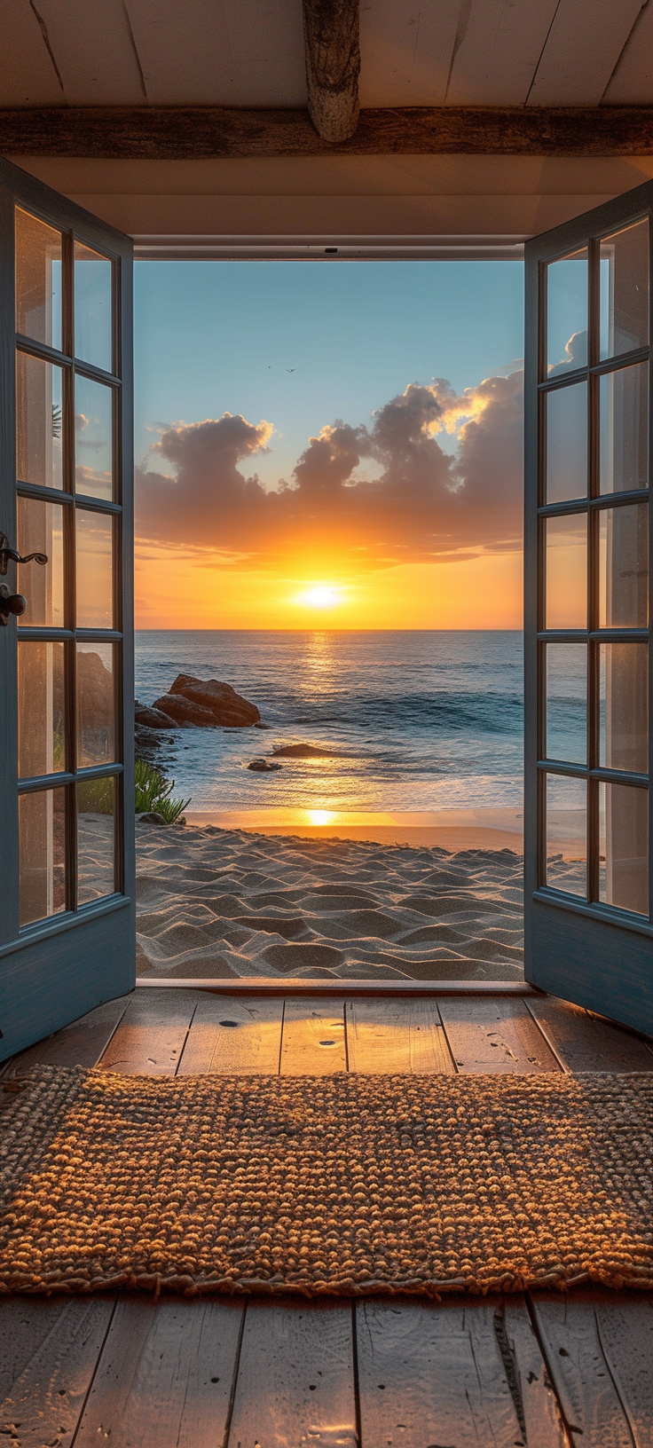 Beach House Ocean Sunset View