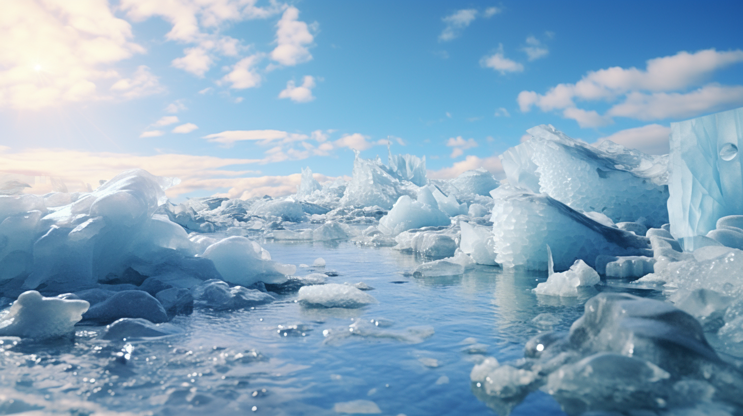 Breathtaking Beach Reef Ocean Icebergs