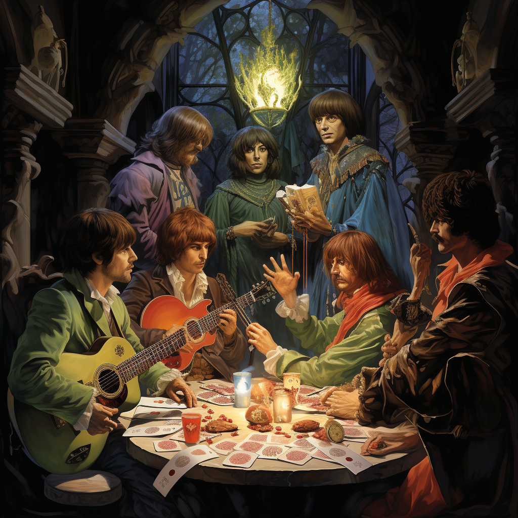 Beatles D&D Party Scene