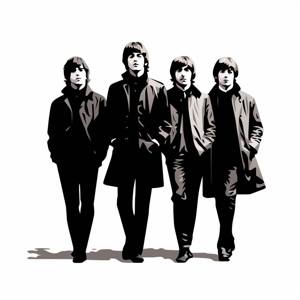 Silhouette of The Beatles Icon