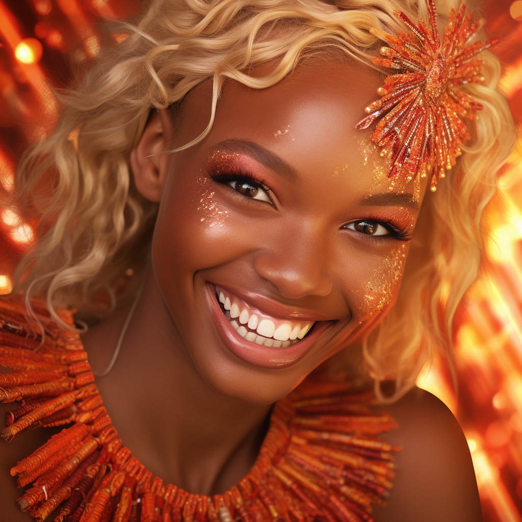 African Zulu Girl with Perfect Smile