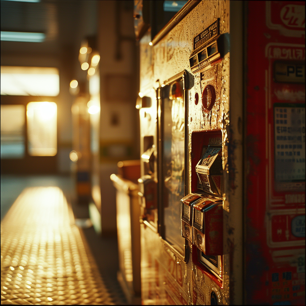 Miniature cigarette vending machine by Wes Anderson