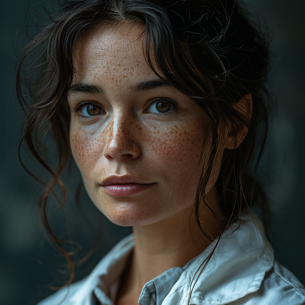 Female doctor with a beautiful smile in labcoat