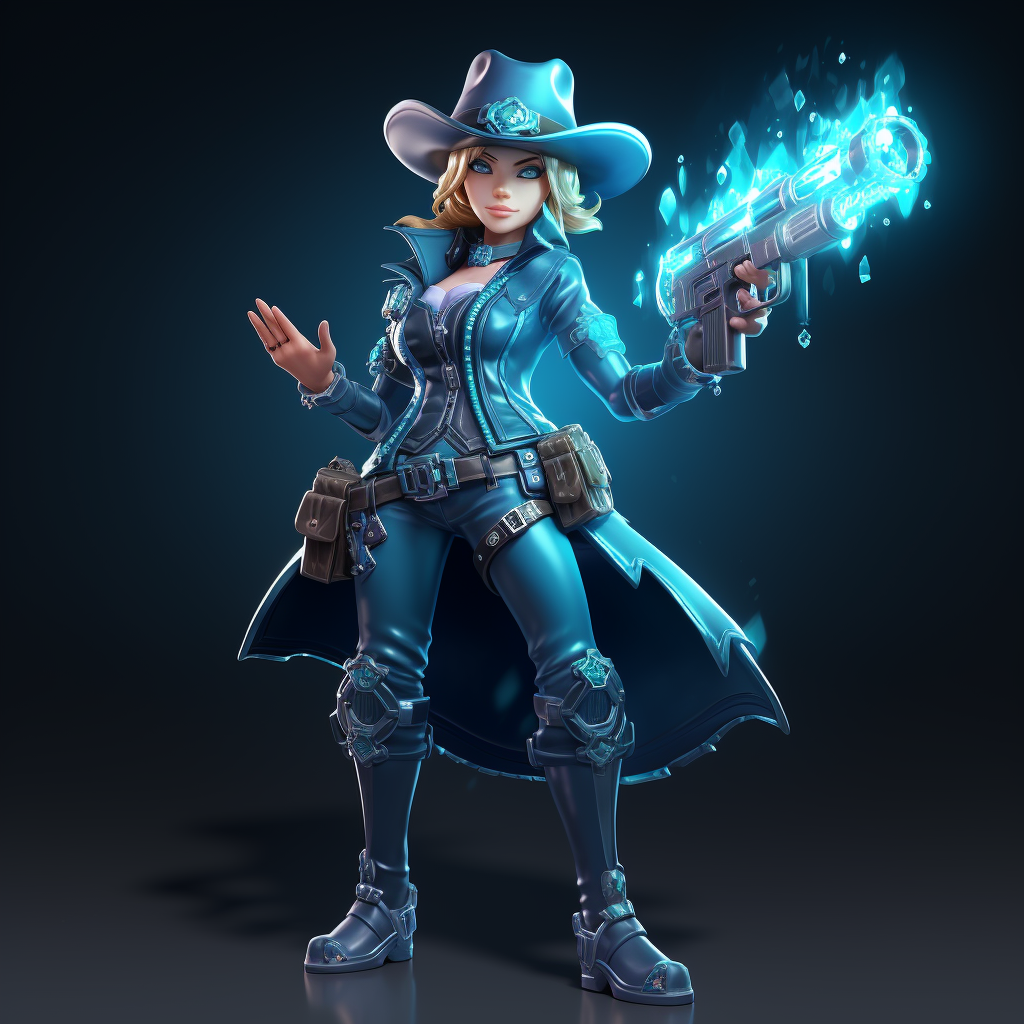 Ice queen sheriff with big guns