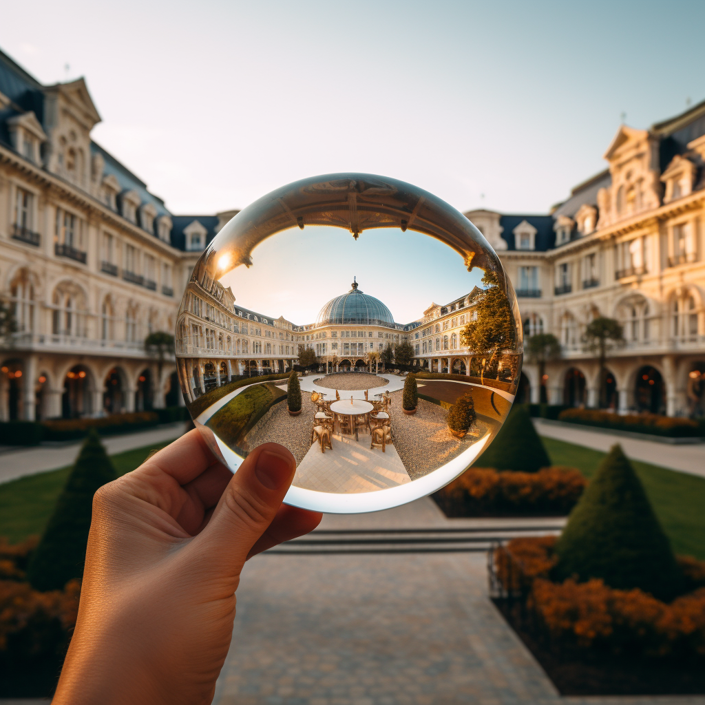 Stunning hotel captured through handheld lens