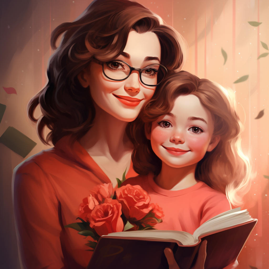 Illustration of a Beautiful Mom