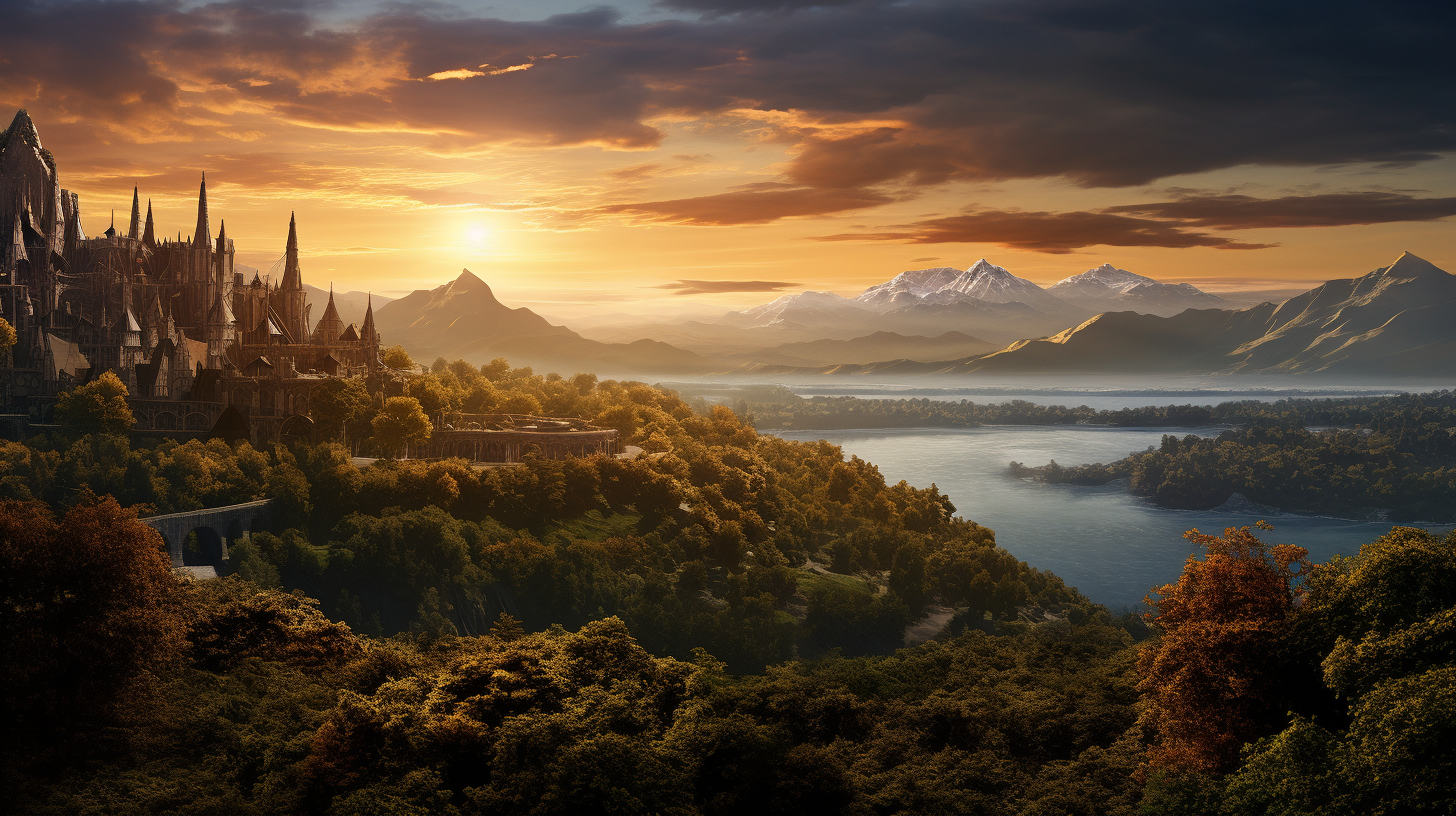 Breathtaking Lord of the Rings Landscape Image