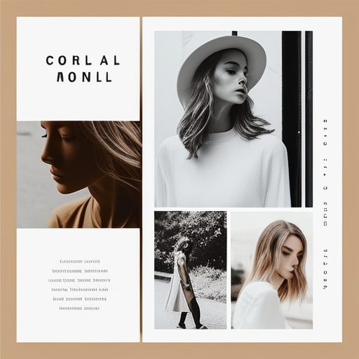 Beautiful modern Instagram carousel template with text