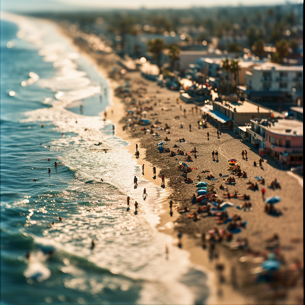 Gorgeous Overhead Shot of Muscle Beach