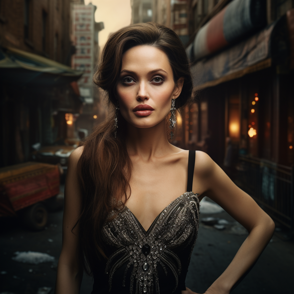 Hyperealistic image of beautiful queen in New York