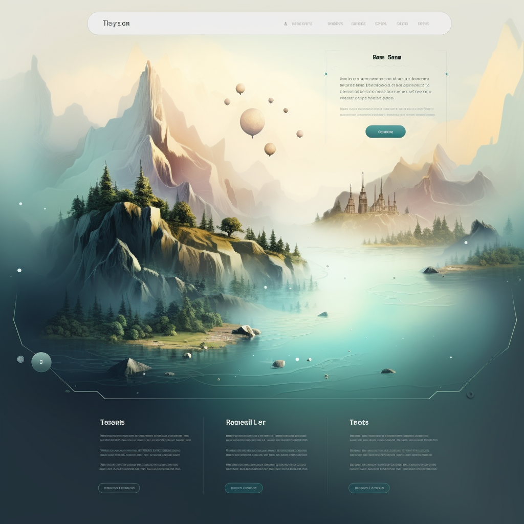 Beautiful website UI design