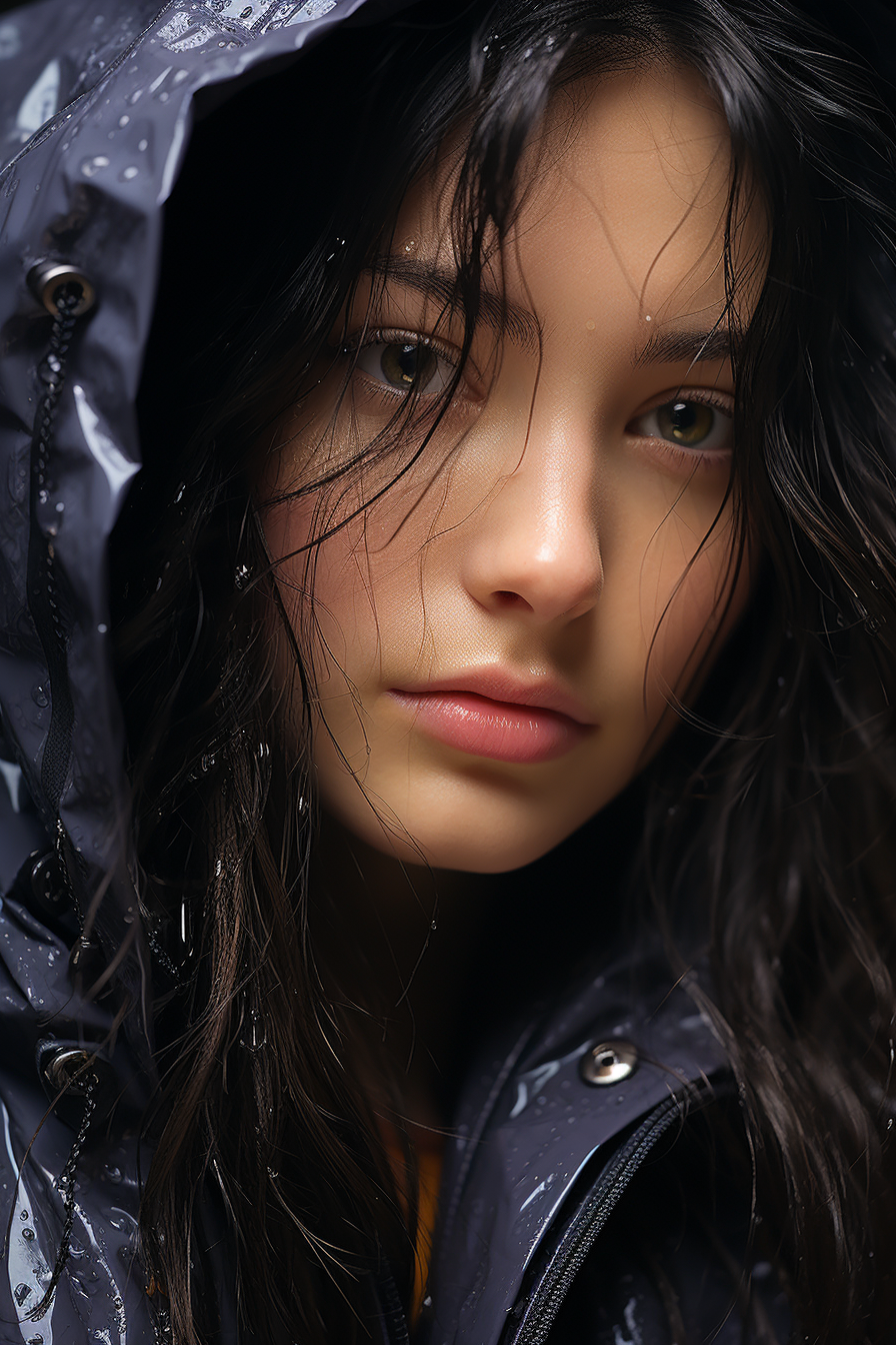 Close-up Portrait of Beautiful Woman