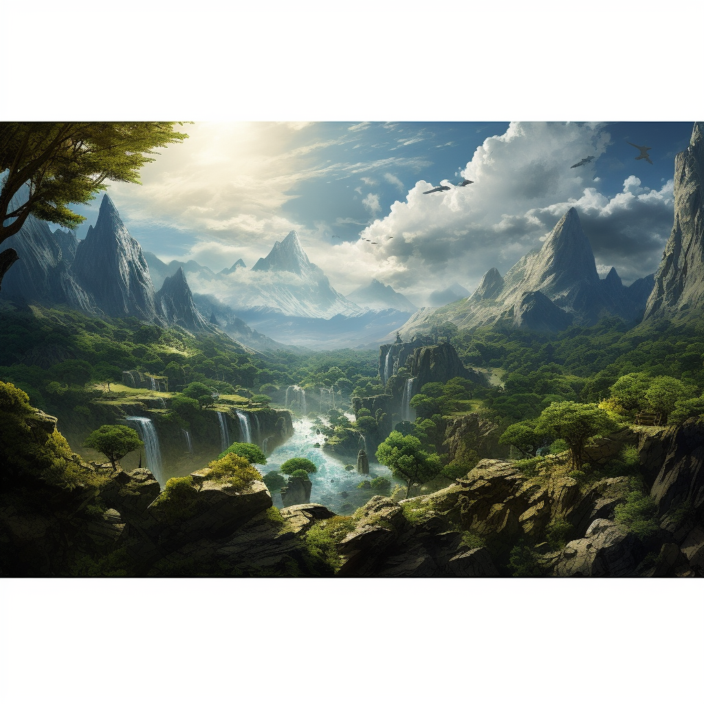 Beautiful landscape photo in high resolution