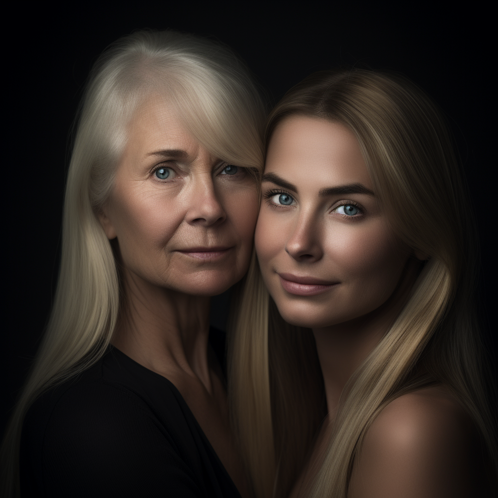 Stunning Mother and Daughter Photo